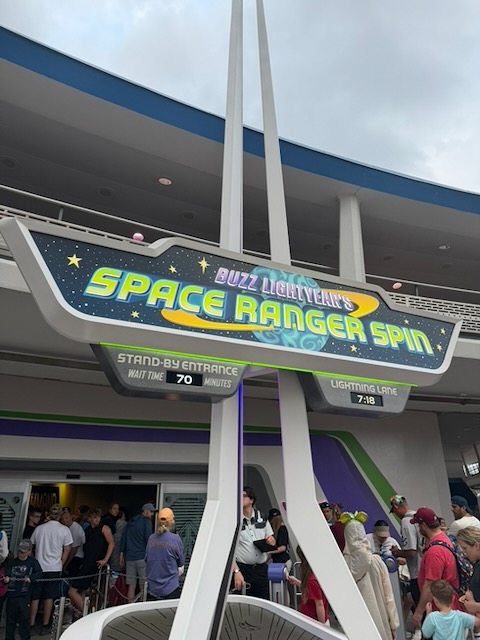 Buzz Lightyear Space Ranger Spin new sign
