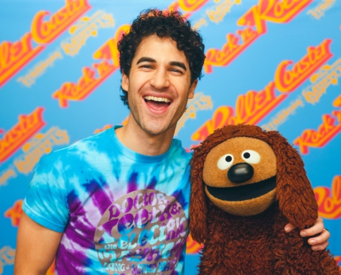 Darren Criss and Rowlf the Dog