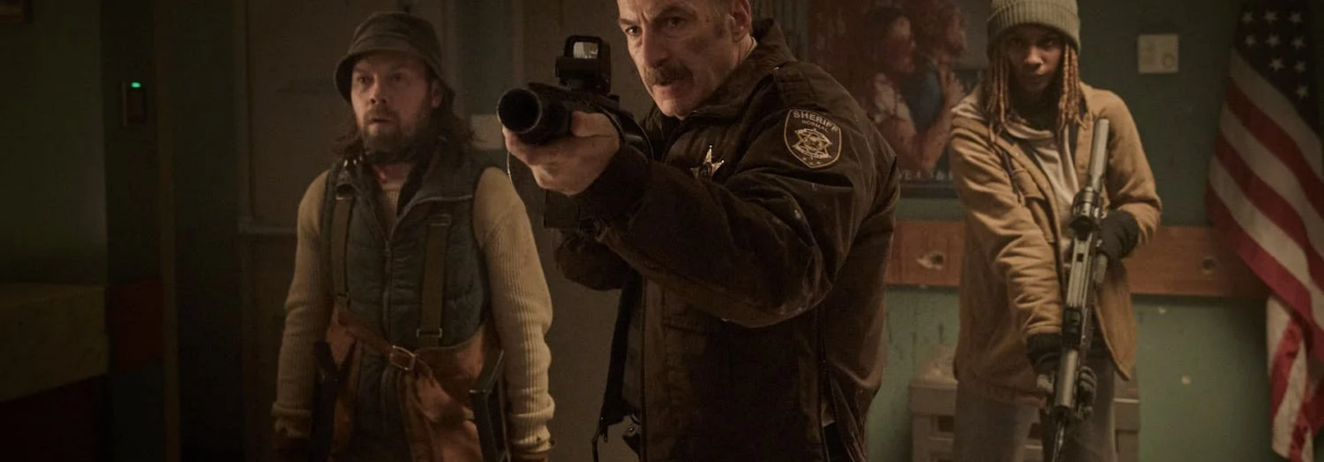 Brendan Fletcher, Bob Odenkirk and Reena Jolly in NORMAL, a Magnolia Pictures release. Photo courtesy of Magnolia Pictures.