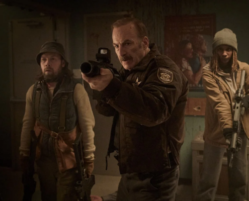 Brendan Fletcher, Bob Odenkirk and Reena Jolly in NORMAL, a Magnolia Pictures release. Photo courtesy of Magnolia Pictures.